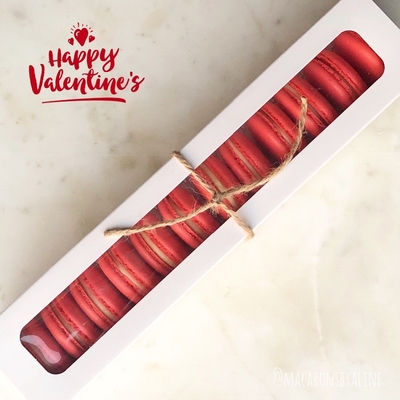 boîte vide à chocolat de valentines de boîte de fenêtre de Macaron de longueur de 6in1 23cm