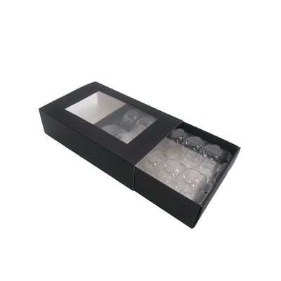 Emballage de douille de Matt Lamination Disposable Macaron Box avec l'insertion en plastique