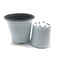 Transplantation facile cylindrique de 0.5L Mini White Plastic Flower Pots