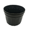 Ventes entières durables pot de semis en plastique noir petit pot de pépinière de forme carrée