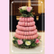 Plastique empilable Macaron de 10 couches empaquetant la tour de Macaron d'arbre de Noël de PVC de 0.8mm