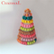 Plastique empilable Macaron de 10 couches empaquetant la tour de Macaron d'arbre de Noël de PVC de 0.8mm