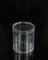 Tube clair de cylindre de PVC de récipients en plastique de tube de cylindre avec le couvercle