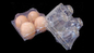 L'oeuf en plastique clair en plastique d'emballage de boursouflure de bouton d'agrafe de 4 cellules cartonne l'halogène libre