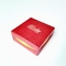 Boîte-cadeau de Logo Embossed Rigid Hexagon Paper empaquetant la coutume rouge de boîte-cadeau de bijoux