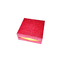 Boîte-cadeau de papier rigide de chocolat rouge empaquetant 9Pcs avec la catégorie comestible intérieure claire en plastique