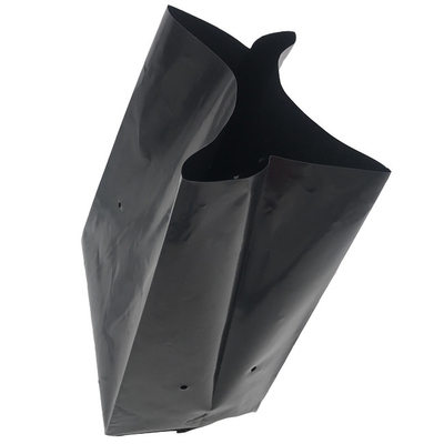 Le plastique noir blanc élèvent des sacs de crèche de sac avec des trous