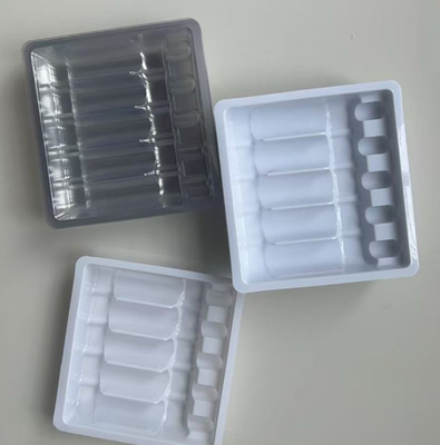 Porteur de boîte en PVC en PET injection d' eau Tonetto ampoule injection de poudre liquide par voie orale emballage en ampoule emballage médicament plateau en plastique