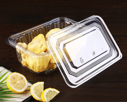 Customizable Recyclable PET Disposable Plastic Tray with Heat Sealing for Macaron and Fruit Packaging