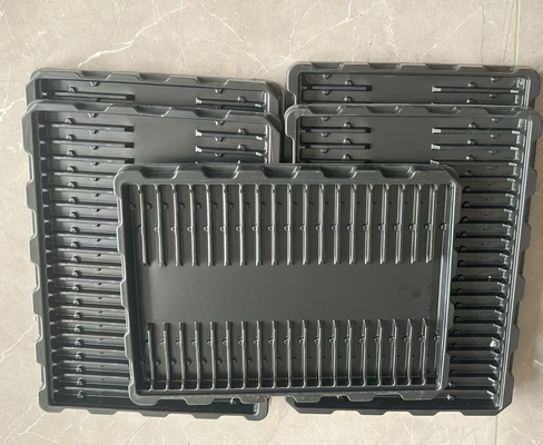 Customized Black Eco-friendly Anti-static Blister Tray for Electronic Components