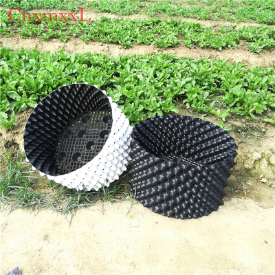 Seaux blancs d'élagage d'air de serre chaude de pots d'air de plastique de HDPE de la croissance 0.9mm de racine