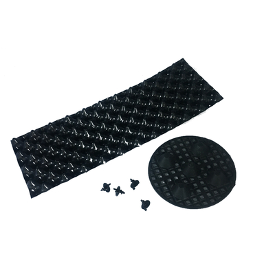 les pots en plastique d'air de PVC du diamètre 0.7mm de 20cm pas ont enduit les pots noirs d'air de polymères dégradables
