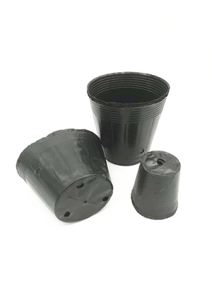 Taille personnalisée PVC noir PS plastique doux pot de nutrition de fleurs pour la plantation