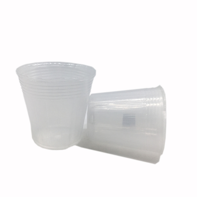 Pottes en plastique douces et minces, transparentes et noires