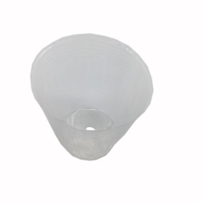 Pottes en plastique douces et minces, transparentes et noires