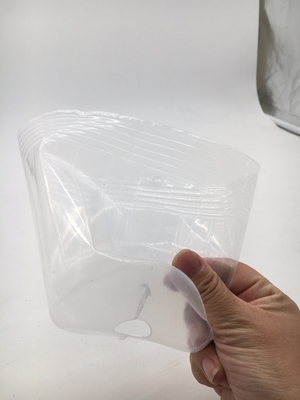 Pottes en plastique douces et minces, transparentes et noires