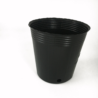 Couleur noire Gros pot de fleurs en plastique résistant au vieillissement