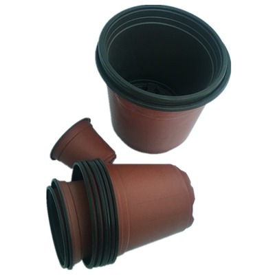 Nouveau design 3 pouces pots de jardin en plastique couleur marron doux pot de fleurs en plastique