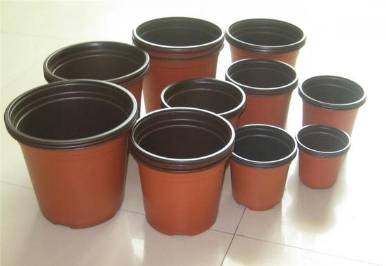 Nouveau design 3 pouces pots de jardin en plastique couleur marron doux pot de fleurs en plastique