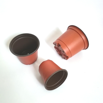 Pot de pépinière en plastique à double couleur pour fleurs / plantes vertes