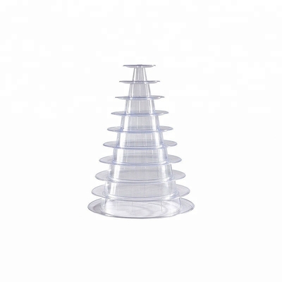 Nouveau design 10 étages Macaron Tour plateau jetable