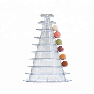 Nouveau design 10 étages Macaron Tour plateau jetable