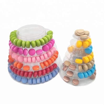 Nouveau stand d'affichage de la pyramide de la tour Macaron de 13 niveaux en plastique