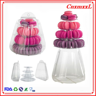 Nouveau style Petit plastique 4 couches Macaron Tour 47 pièces en gros
