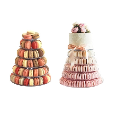 Tour de macarons à 6 niveaux pour la décoration de gâteaux