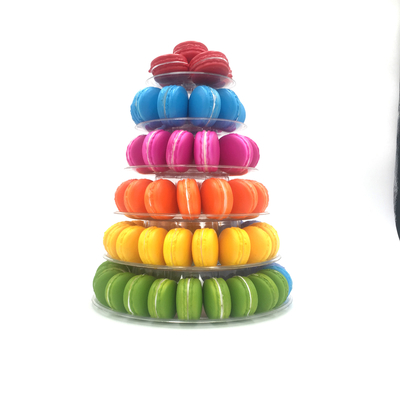 Étagère d'affichage en plastique à 6 niveaux de macarons 3-5 mm d'épaisseur
