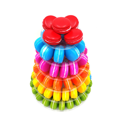Étagère d'affichage en plastique à 6 niveaux de macarons 3-5 mm d'épaisseur