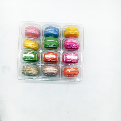 12 plateau à macarons creux plateau d'emballage en plastique sur mesure