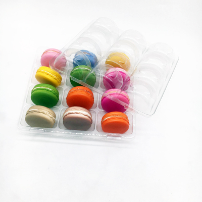 12 plateau à macarons creux plateau d'emballage en plastique sur mesure