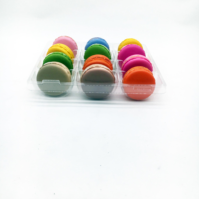 12 plateau à macarons creux plateau d'emballage en plastique sur mesure