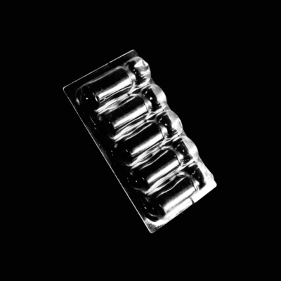 Emballage en PVC transparent, en PET, en PP, en plastique, en ampoule à ampoules, avec insertion en papier