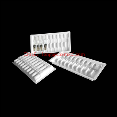 Ampoules en plastique de haute qualité plateau 1ml 2ml 5ml 10ml plastique clair ampoules emballage flacons ampoules plateau boîte