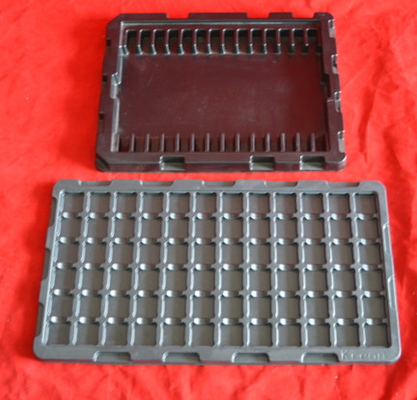 Plateau ESD noir antistatique pour les composants électroniques