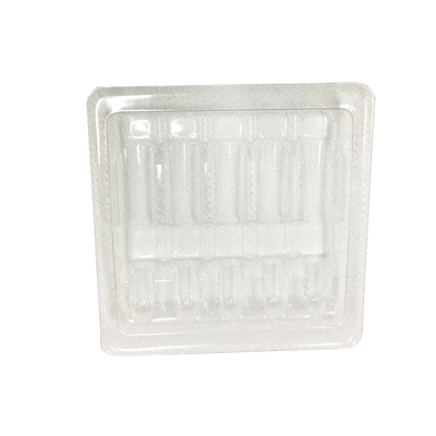 Plateau d' ampoule en plastique blanc Emballage 10 ml Plateaux de flacon en verre Boîte d' ampoule en plastique