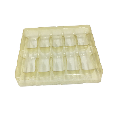 Plateau d' ampoule en plastique blanc Emballage 10 ml Plateaux de flacon en verre Boîte d' ampoule en plastique