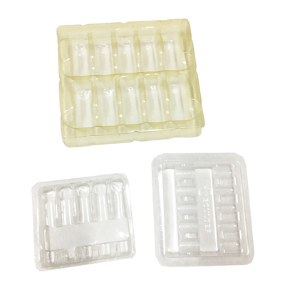 Plateau transparent pour ampoules PS 1 ml x 5 ampoules Emballage en plastique en ampoules