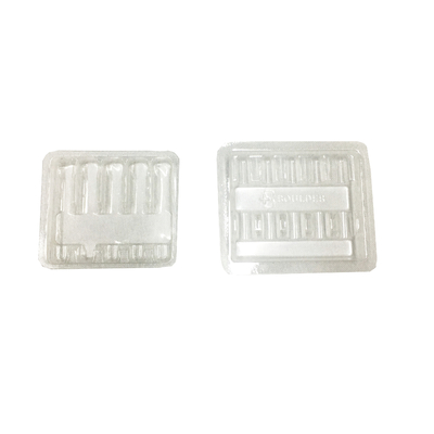 Plateau transparent pour ampoules PS 1 ml x 5 ampoules Emballage en plastique en ampoules