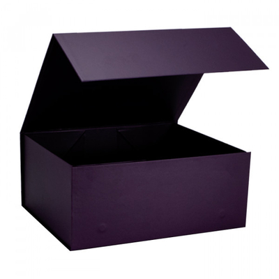 Boîte cadeau magnétique de forme carrée longue en papier