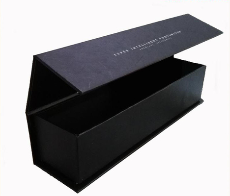 Boîte cadeau magnétique de forme carrée longue en papier