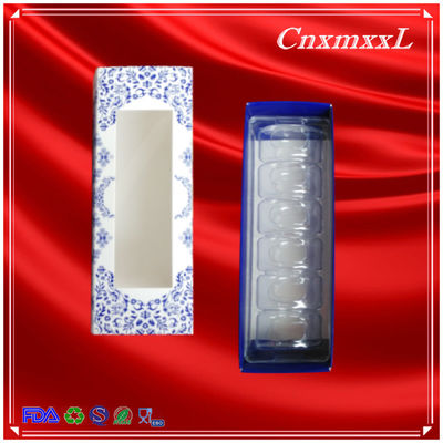 boîte à clapet pour macarons   boîte en plastique pour macarons  boîte blister transparente pour macarons  barquette pour macarons