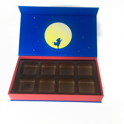 Boîte cadeau en carton dur exquise avec plateau en plastique
