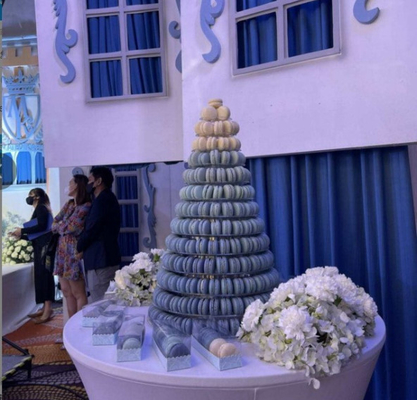 Macaron Tower Display 6 étages 10 étages 13 étages 9 étages Carré 10 étages Macaron Display Shelf