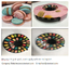 Boîte-cadeau de Macaron de forme ronde de 33 cellules recyclable pour la nourriture