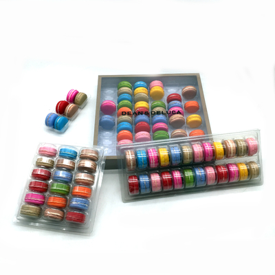 Emballage en plastique transparent pour les macarons Blister 6 x 10 Disposition 60 cellules plateau d'emballage pour les macarons