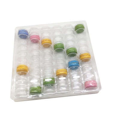 Emballage en plastique transparent pour les macarons Blister 6 x 10 Disposition 60 cellules plateau d'emballage pour les macarons