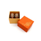 Revêtement UV recyclable 2pcs de belle d'emballage de papier de Macaron boîte orange d'emballage